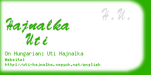 hajnalka uti business card